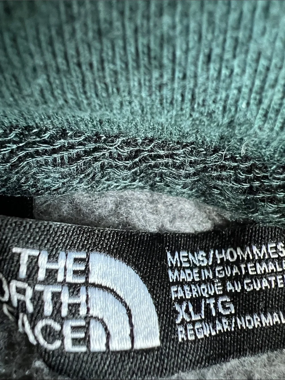 The North Face Gray Hoodie with Teal Logo